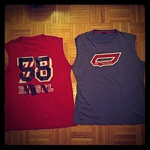 2 DIESEL 55DSL Shirts Tank Top XL